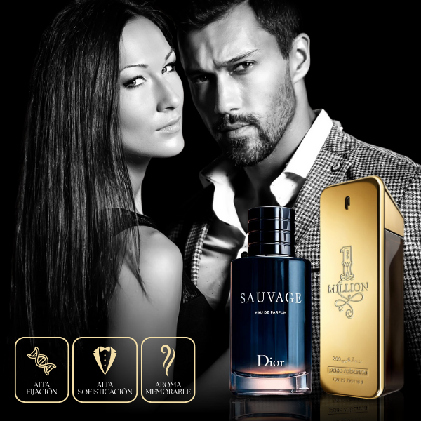 Combo 2x1 Perfumes Importados Premium - Dior Sauvage | One Million 🔥 Liquidación de stock 🔥
