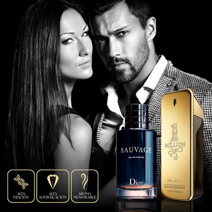 Combo 2x1 Perfumes Importados Premium - Dior Sauvage | One Million 🔥 Liquidación de stock 🔥